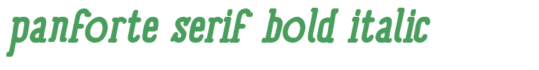 panforte serif bold italic